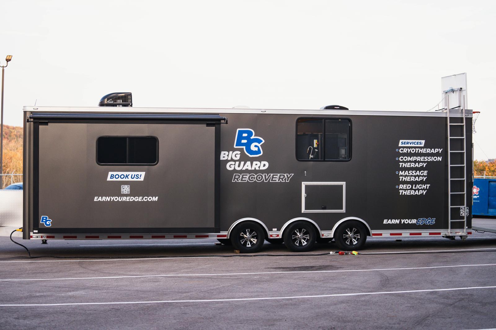 The unit, wrapped and road-ready